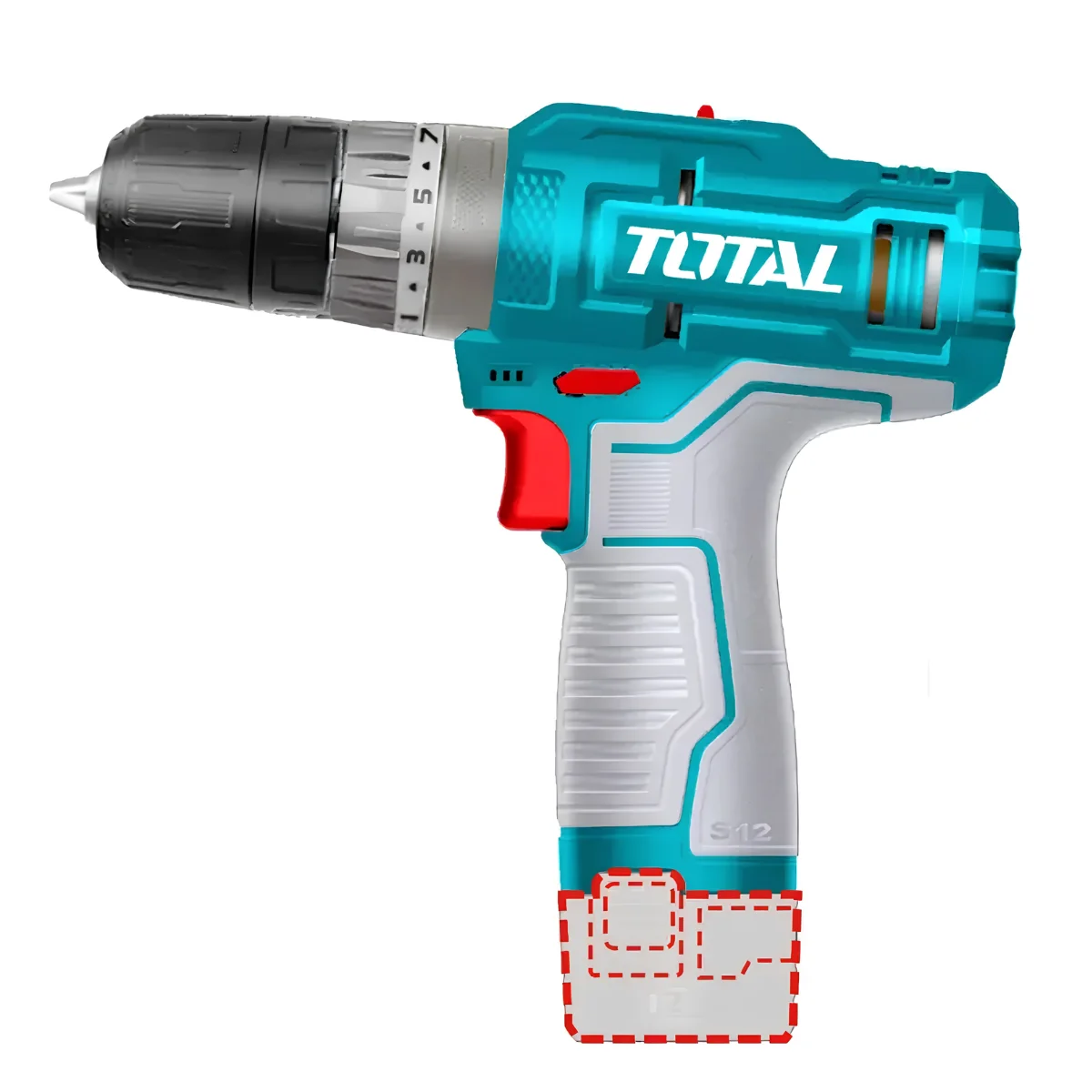 Taladro Atornillador TOTAL Inalámbrico 12V 3/8" TDLI12202