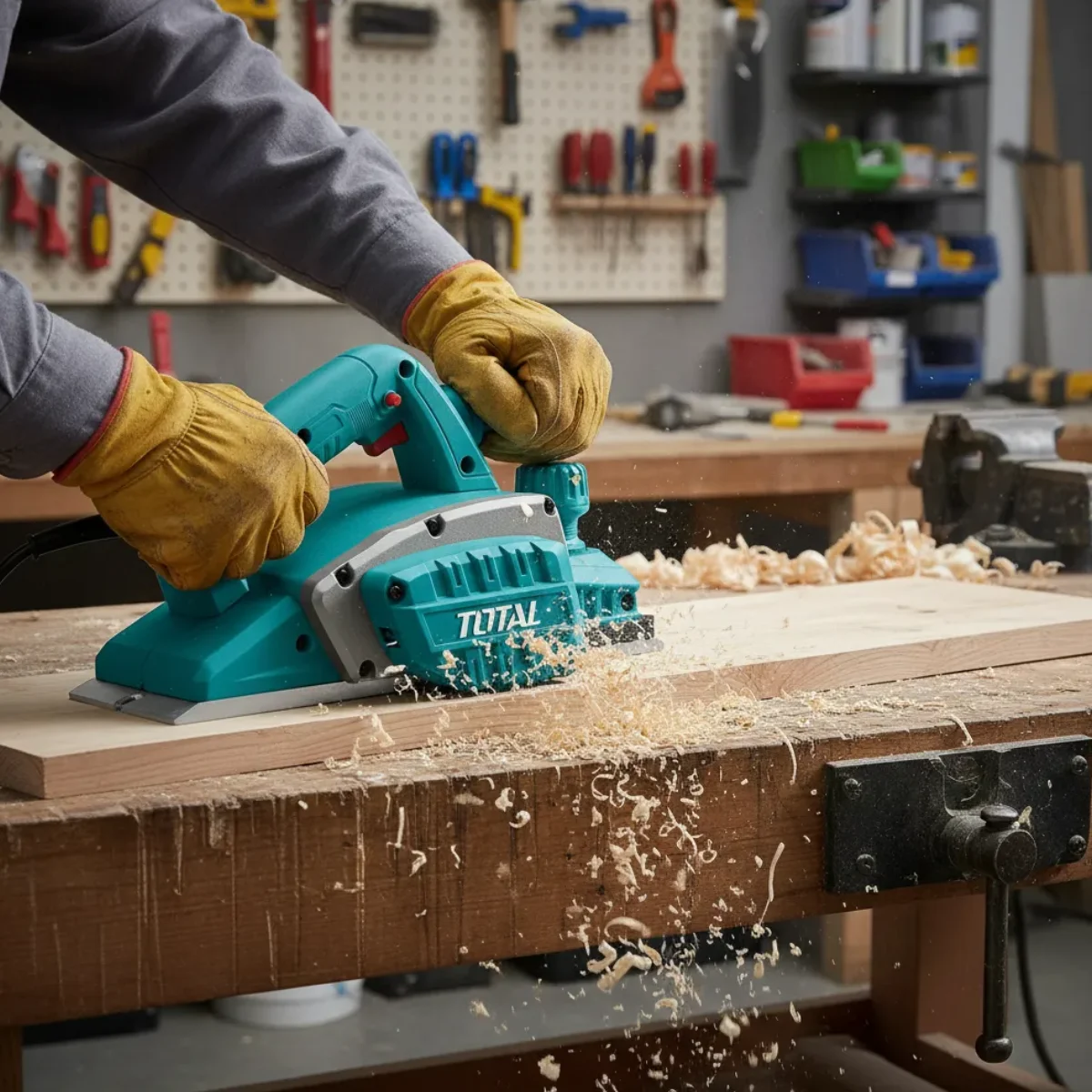 Cepillo Eléctrico para Madera Total 550W