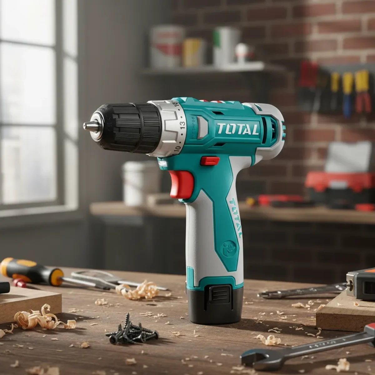 Taladro Atornillador TOTAL Inalámbrico 12V 3/8" TDLI12202