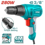 Taladro de Rotación Total 280W (3/8") UTD502106 - Uso Doméstico / Bricolaje