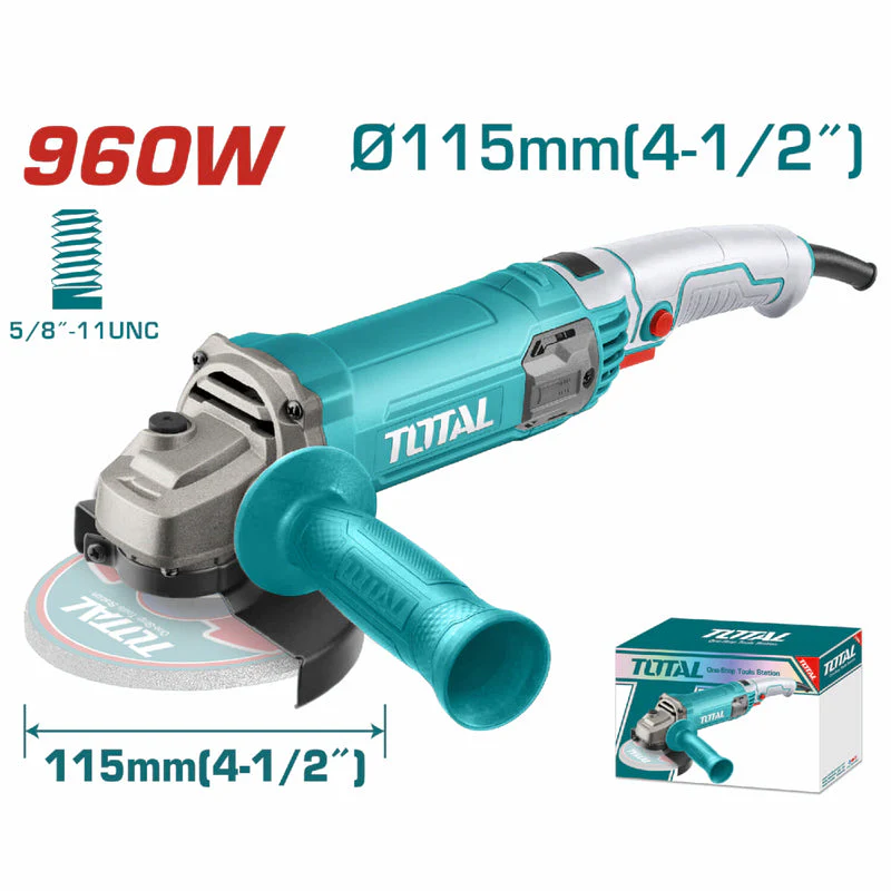 Pulidora Angular Total 960W (4-1/2") UTG10911576 - Uso Industrial