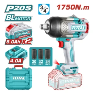 Pistola de Impacto Inalámbrica Total 20V 1750Nm 3/4" UTIWLI20175 Industrial